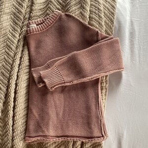 Mustard Seed Pink Crew Neck Sweater